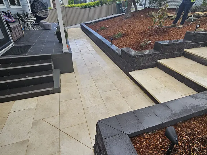 After: sandstone steps